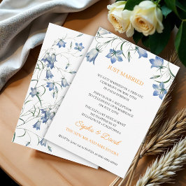 Invitación Elegante flor floral flor recién casada Boda
