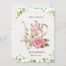 Elegante flor verde rosa floral floral ducha de no
