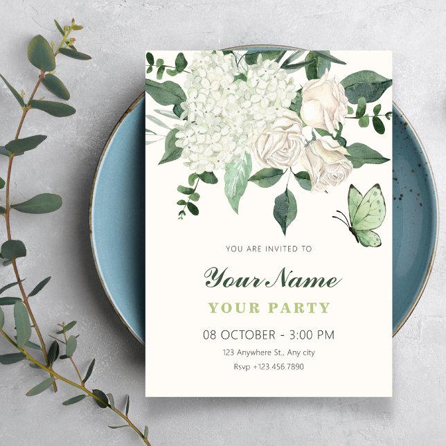 Invitación Elegante floral  (Subido por el creador)