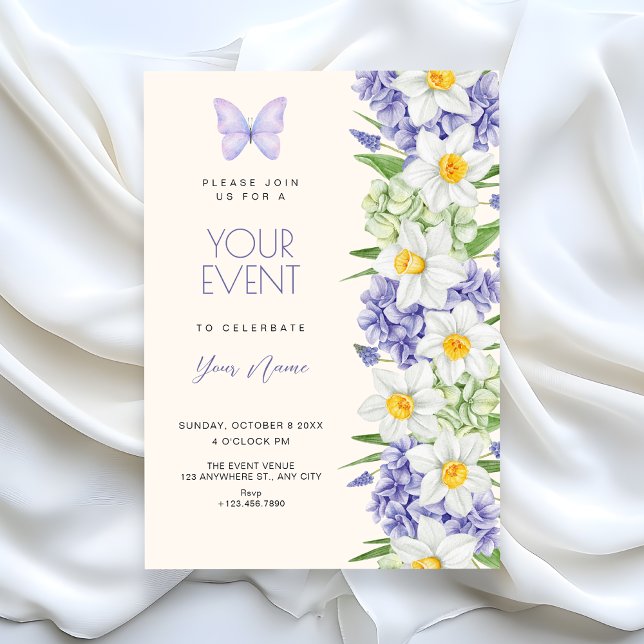 Invitación Elegante floral (Subido por el creador)