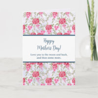 Elegante Floral Acuarela para Feliz Día de la Madr