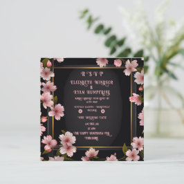 Invitación Elegante Floral Blossom Wedting Diseño S