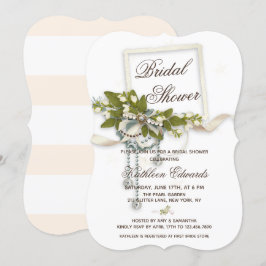 Invitación Elegante Floral Boho Bridal Shower