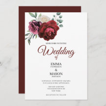 Elegante floral borgoñona