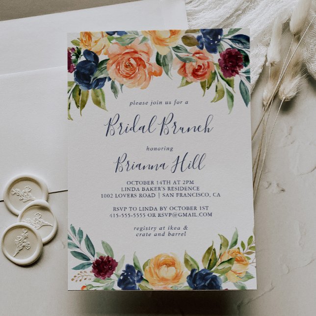 Invitación Elegante Floral Bridal Brunch Bridal Bridal Shower (Subido por el creador)