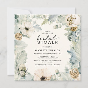 Invitación Elegante Floral Bridal Shower
