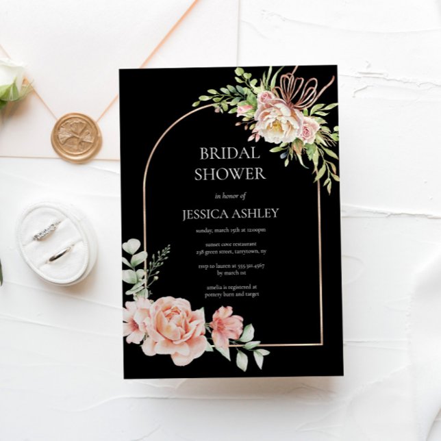 Invitación Elegante Floral Bridal Shower (Subido por el creador)