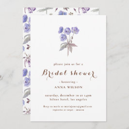 Invitación Elegante Floral Bridgerton Temática Ducha Bridal