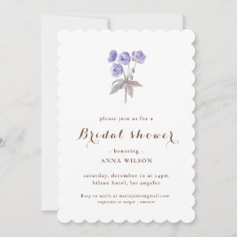 Invitación Elegante Floral Bridgerton Temática Ducha Bridal