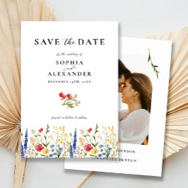 Invitación Elegante Floral Clásico de Flores Silvestres Salva