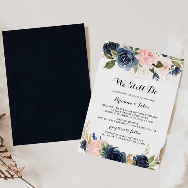 Invitación Elegante Floral De Invierno Que Aún Vemos Renovaci (Subido por el creador)