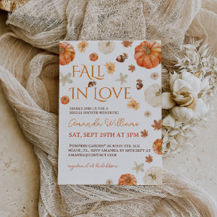 Invitación Elegante Floral Fall Bridal Shower