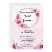 Elegante floral rosa Boho aguadas de vegetación, n