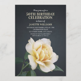 Invitación Elegante floral Rústico Rústico Rosas Amarilla Ani