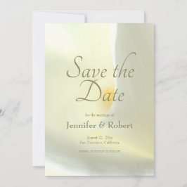 Invitación Elegante Floral White Calla Lily salva la fecha