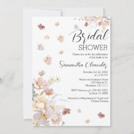 Invitación Elegante Florals Wildflowers Bridal Shower