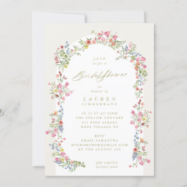 Invitación elegante floricultura jardín de verano Bridal Show