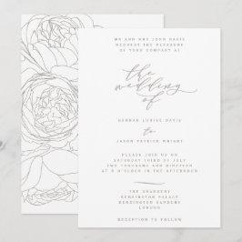Invitación Elegante florido