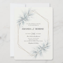Invitación Elegante Foliage Boda moderno