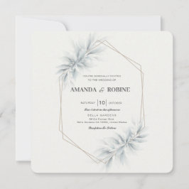Invitación Elegante Foliage Boda moderno