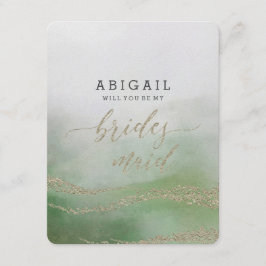 Invitación Elegante Foliage De Acuarela Serás Una Noviana