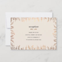 Elegante Foliage Faux Gold Insertar