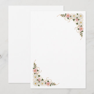 Invitación Elegante fondo de flores de camelia para boda