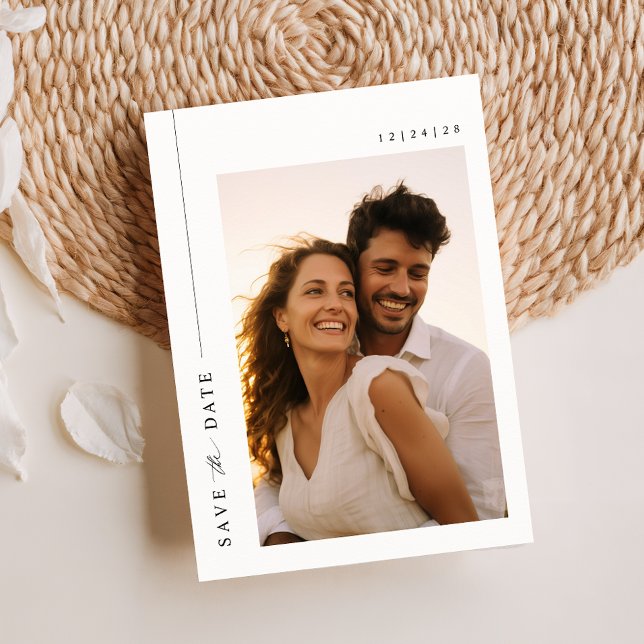 Invitación Elegante Foto Boda Destino Guardar La Fecha (Subido por el creador)