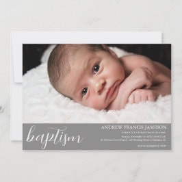 Invitación Elegante foto cristiana elegante | Bautismo