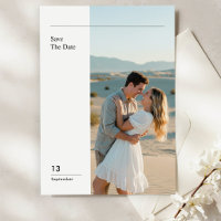Elegante Foto de Boda de Destino Save The Date