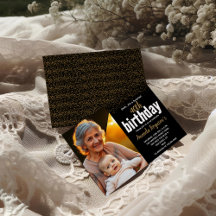 Elegante foto de Fiesta de 40 años en negro y oro