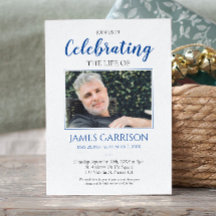 Elegante foto de la celebración azul de la vida