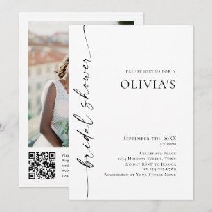 Invitación Elegante Foto de Llamada Minimalista para Desayuno