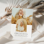 Invitación Elegante foto mínima SESTAD cumpleaños número 60<br><div class="desc">Eleva tu 60º hito con nuestra elegante y personalizada invitación a la fiesta de cumpleaños. Este diseño minimalista presenta un collage moderno de dos imágenes, destacando la edad en la vanguardia, envuelto en un elegante patrón de personalizable. Su arco de moda aloja la segunda fotografía con gusto, marcando el tono...</div>