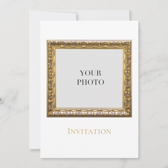 Invitación Elegante foto personal moderna (Anverso)