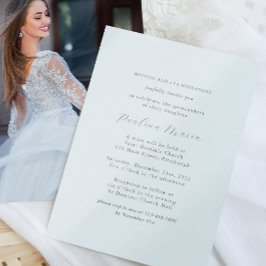 Invitación Elegante foto religiosa formal de Quinceañera