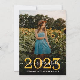 Invitación Elegante Foto Script Overlay Party Invi