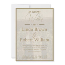Elegante foto vintage [Editable] boda 