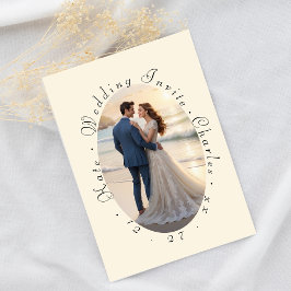 Invitación Elegante fotograma código QR