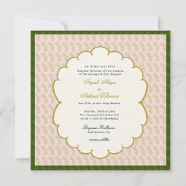 Invitación Elegante Ganesh Pastel colores boda indio