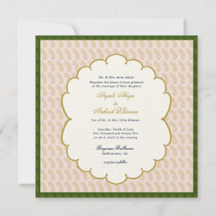 Invitación Elegante Ganesh Pastel colores boda indio