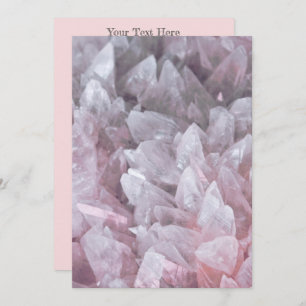 Invitación Elegante Gema Rosa Quartz Gem Mind Body Spirit Ene