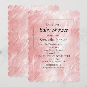 Invitación Elegante glam rosa Rubor Girly