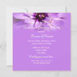 Invitación Elegante graduación de flores de margarita de boni