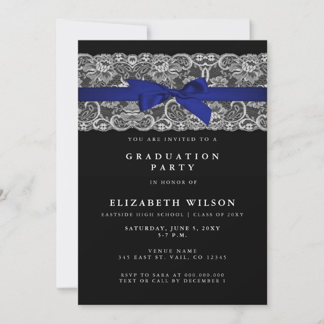 Invitación Elegante Graduación De Fotografías De La Armada (Anverso)