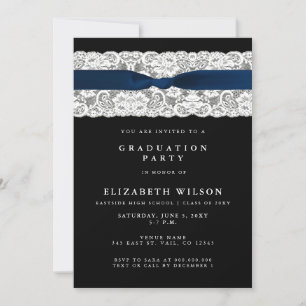 Invitación Elegante Graduación De Fotografías De La Armada