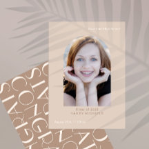 Elegante Graduación de fotos de gran tipo