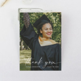 Invitación Elegante Graduación De Guiones Gracias Cartas