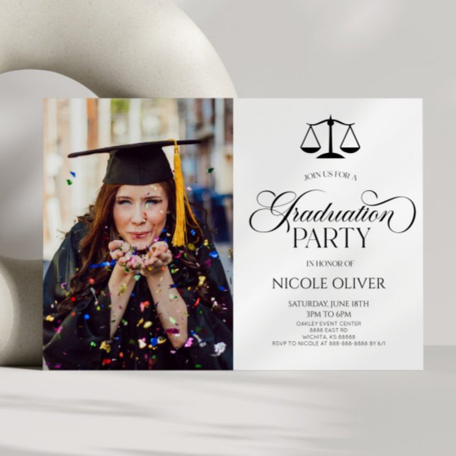 Invitación Elegante graduación de imagen Personalizado de esc (Subido por el creador)