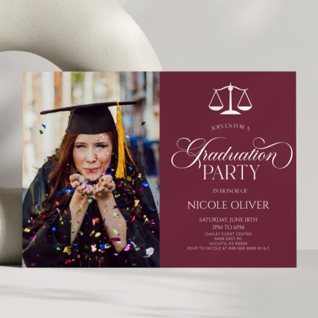 Invitación Elegante graduación de imagen Personalizado de esc (Subido por el creador)